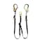 Frontline Combat 6' Tie-Back Double Leg Shock Absorbing Lanyard with Rebar Hooks LPO62RADJ - alternate 3